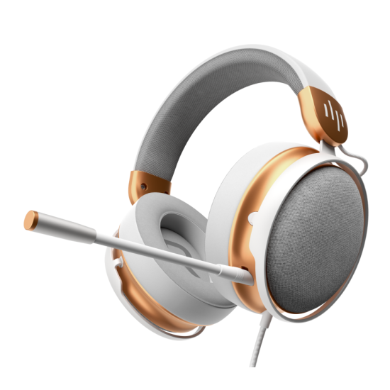 Геймърски слушалки Dark Project Sono Wired - White/Gold
