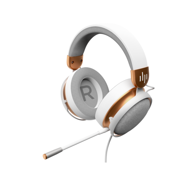 Геймърски слушалки Dark Project Sono Wired - White/Gold