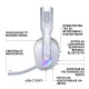 Геймърски слушалки Logitech G522 Lightspeed Wireless RGB, Микрофон, Бели