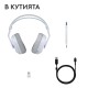 Геймърски слушалки Logitech G522 Lightspeed Wireless RGB, Микрофон, Бели