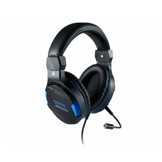 Геймърски слушалки Nacon Bigben PS4 Official Headset V3, Микрофон, Черен/Син