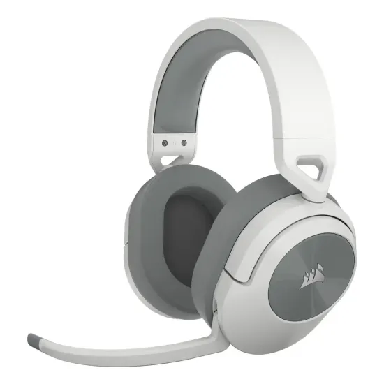 Геймърски слушалки с микрофон Corsair HS55 White безжични и блутут PC/PS5/PS4