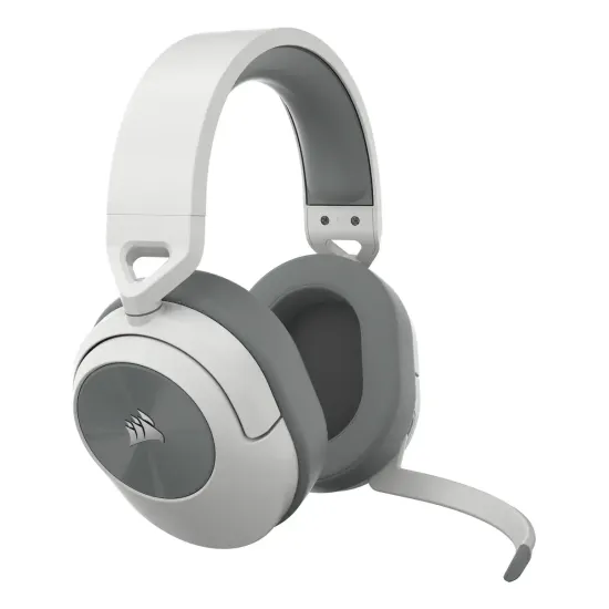 Геймърски слушалки с микрофон Corsair HS55 White безжични и блутут PC/PS5/PS4