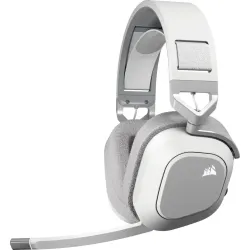 Геймърски слушалки с микрофон Corsair HS80 MAX White безжични и блутут PC/PS5/PS4