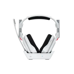 Logitech Astro A50 Lightspeed безжични слушалки с докинг станция, Бели