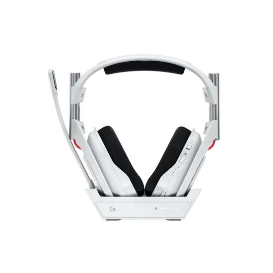 Logitech Astro A50 Lightspeed безжични слушалки с докинг станция, Бели Logitech Astro A50 Lightspeed безжични слушалки с докинг станция, Бели