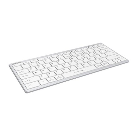 Безжична клавиатура A4TECH FBX51C FStyler Grayish White, Bluetooth, 2.4 GHz, USB-C, Кирилизирана, Бял