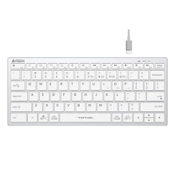 Безжична клавиатура A4TECH FBX51C FStyler, бял