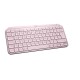 Безжична клавиатура Logitech MX Keys Mini, Bluetooth, USB-C, Розова