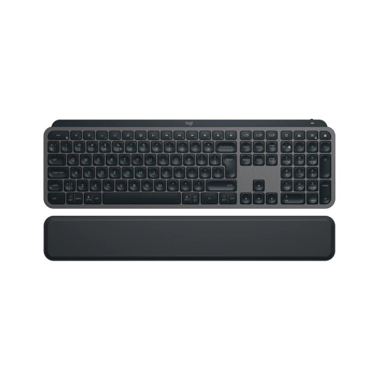 Kлавиатура Logitech MX Keys S, Bluetooth, Illuminated, Подложка за китка, Черна