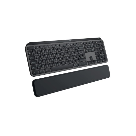 Kлавиатура Logitech MX Keys S, Bluetooth, Illuminated, Подложка за китка, Черна