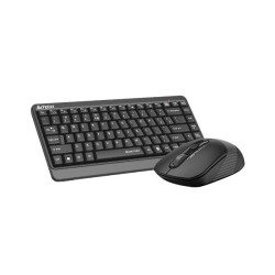 Комплект клавиатура и мишка A4TECH Fstyler FGS1110Q, Безжичен, Сива