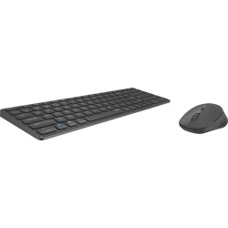 Комплект клавиатура и мишка RAPOO 9700M, Multi mode, Bluetooth, 2.4Ghz, Безжичен, Тъмносив