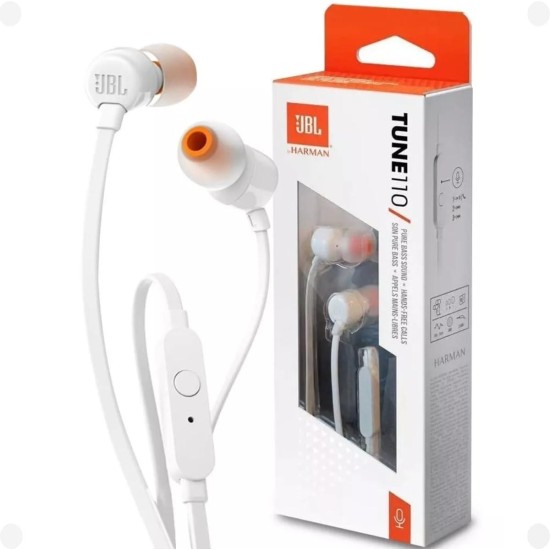 Слушалки JBL TUNE 110 - Бял Слушалки JBL TUNE 110 - Бял