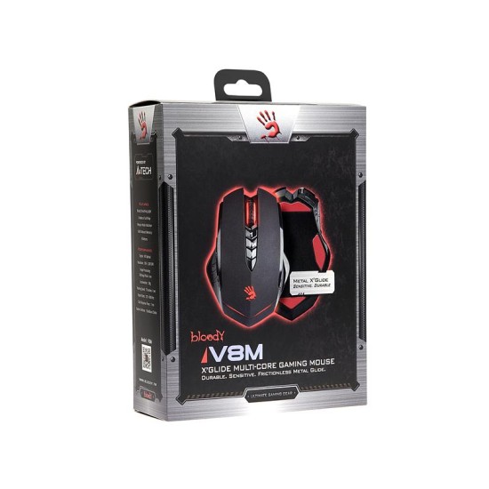 Геймърска мишка Bloody V8M, Оптична, Жична, USB
