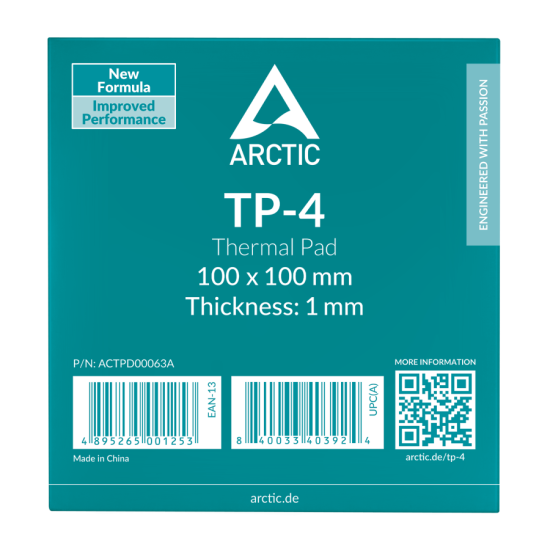 Термопроводящ пад ARCTIC TP-4 - 100x100x1 mm Термопроводящ пад ARCTIC TP-4 - 100x100x1 mm