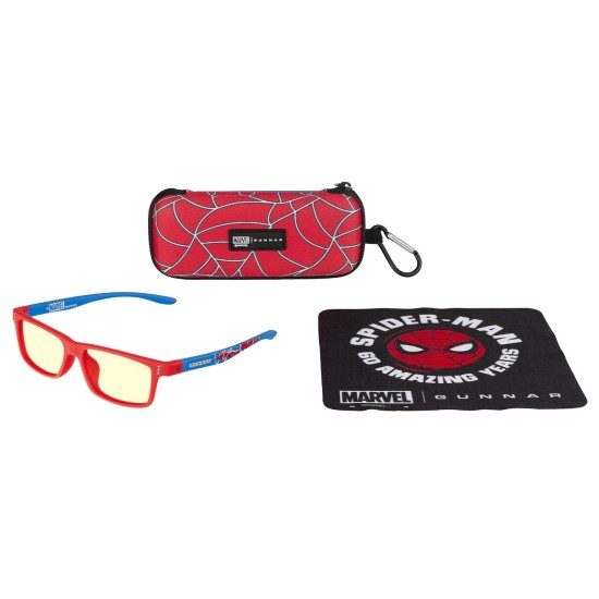 Детски компютърни очила GUNNAR Cruz Kids Large, Spider-Man Edition, Amber
