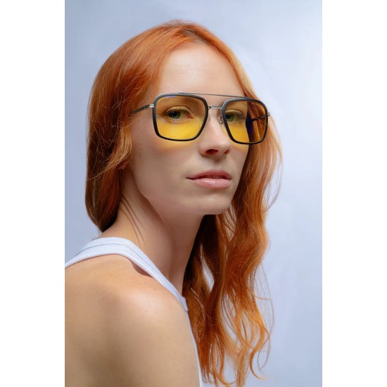 Компютърни очила GUNNAR Baron Silver - Amber