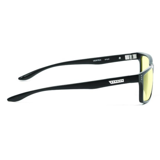 Компютърни очила GUNNAR Vertex Onyx, Amber Natural, Черен Компютърни очила GUNNAR Vertex Onyx, Amber Natural, Черен