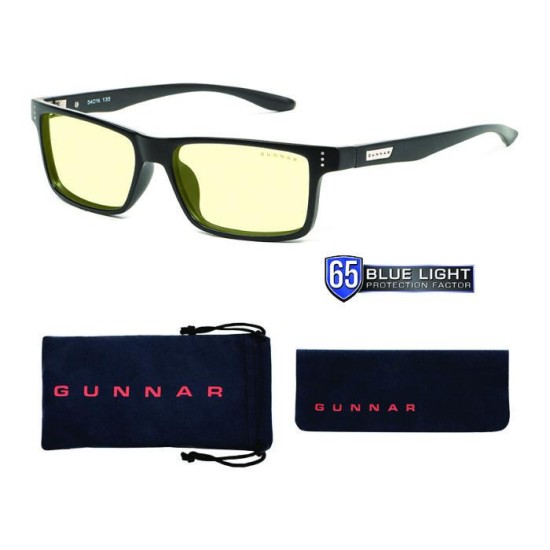 Компютърни очила GUNNAR Vertex Onyx, Amber Natural, Черен Компютърни очила GUNNAR Vertex Onyx, Amber Natural, Черен