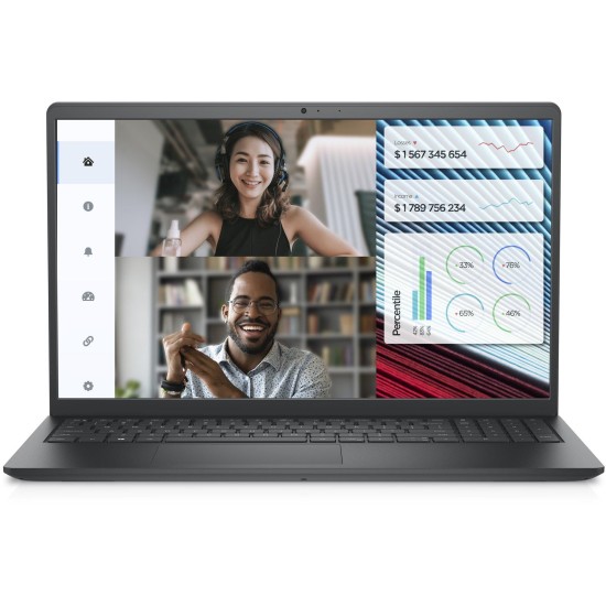 Лаптоп Dell Vostro 3520, Intel i3-1215U, 15.6" FHD 120Hz, 8GB DDR4, 512GB PCIe NVMe SSD, KBD