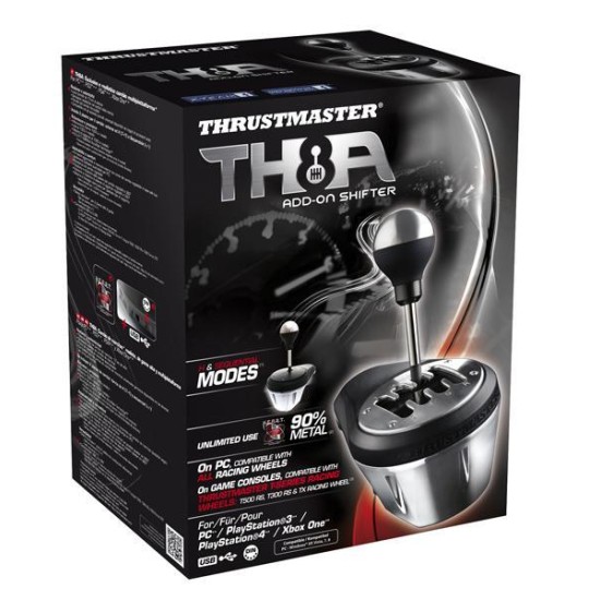 Скоростна кутия за състезателна симулация THRUSTMASTER TH8A Shifter Add-on,  за PC / PS3 / Xbox One / PS4