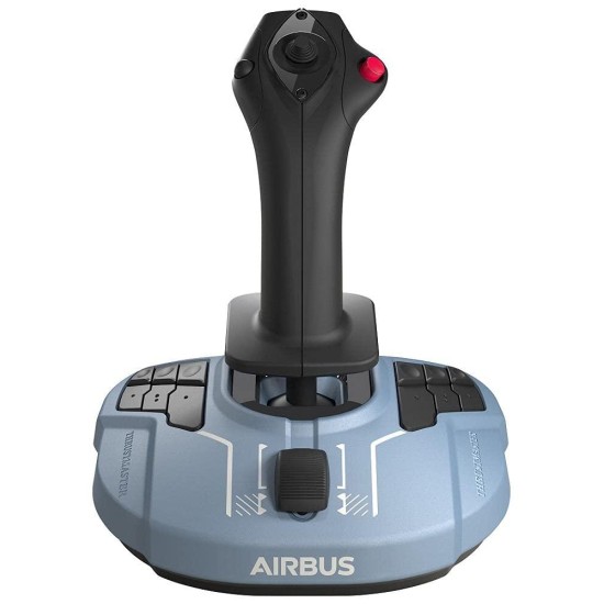 Жичен джойстик Thrustmaster TCA Sidestick Airbus Edition, авиосимулатор за PC, Черен;Син