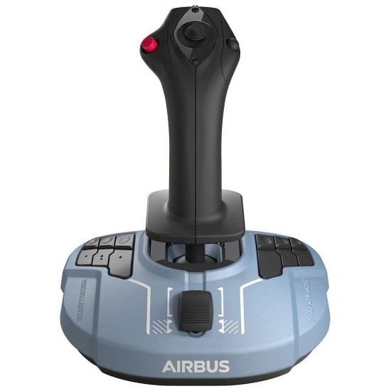 Жичен джойстик Thrustmaster TCA Sidestick Airbus Edition, авиосимулатор за PC, Черен;Син