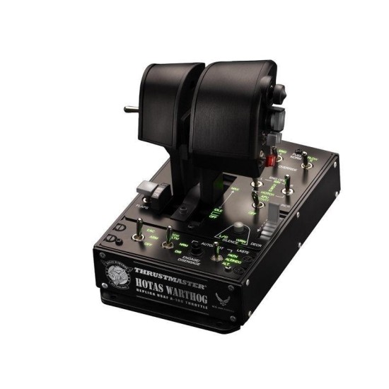 Жичен джойстик,  авиосимулатор Thrustmaster HOTAS Warthog Dual Throttles  за PC, Черен