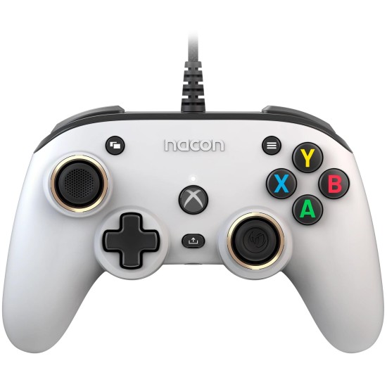 Жичен геймпад Nacon XBox Series Pro Compact White, Бял