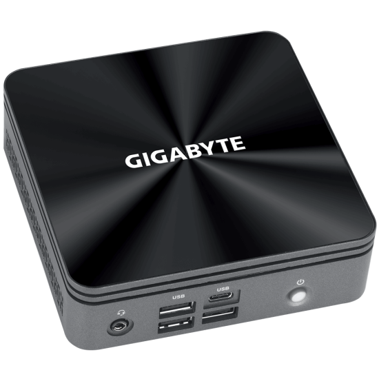 Настолен компютър Gigabyte Brix BRi5H-10210, Intel Core i5-10210U, 2 x SO-DIMM DDR4, SSD NVMe