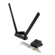 Безжичен адаптер ASUS PCE-BE92BT WiFi 7 PCI-e две външни антени и Bluetooth 5.4 Безжичен адаптер ASUS PCE-BE92BT WiFi 7 PCI-e две външни антени и Bluetooth 5.4
