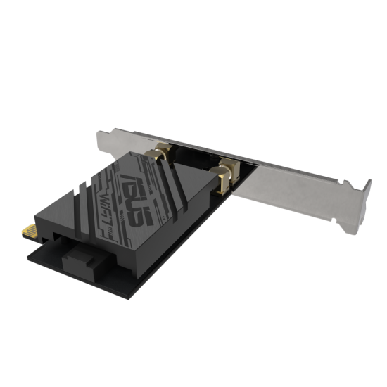 Безжичен адаптер ASUS PCE-BE92BT WiFi 7 PCI-e две външни антени и Bluetooth 5.4 Безжичен адаптер ASUS PCE-BE92BT WiFi 7 PCI-e две външни антени и Bluetooth 5.4