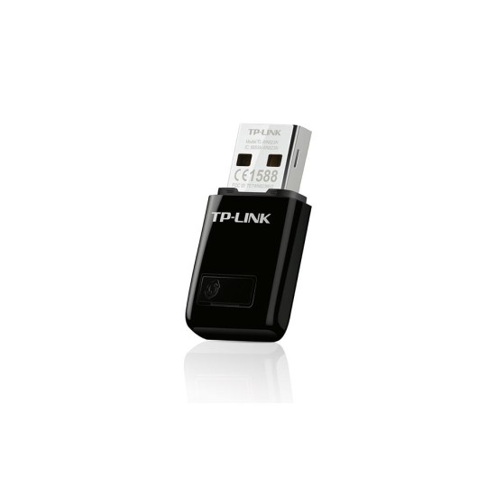 Безжичен адаптер TP-LINK TL-WN823N, 300 Mbps, USB, Вградена антена