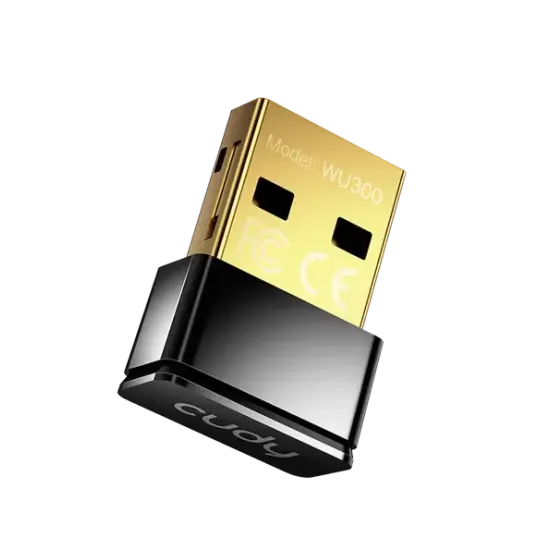 Безжичен нано адаптер Cudy WU300 WiFi 6, 286 Mbps, USB 2.0