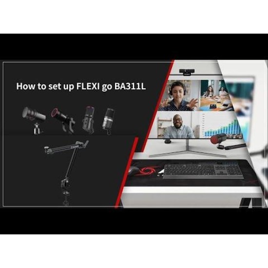 AverMedia Стойка Multi-Angle Arm Flexi Go - BA311L за микрофон и камера AverMedia Стойка Multi-Angle Arm Flexi Go - BA311L за микрофон и камера