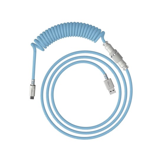 Кабел за клавиатура HyperX Coiled Cable USB-C Light Blue-White