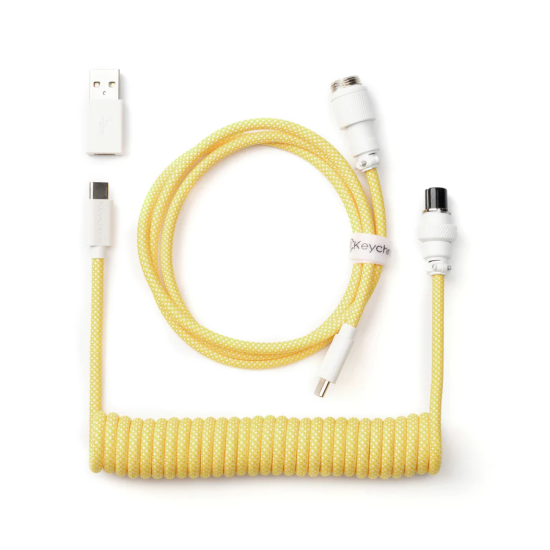 Кабел за клавиатура Keychron Coiled Aviator Yellow