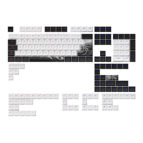 Капачки за механична клавиатура Dark Project - INK за ANSI & ISO Layout
