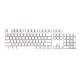 Капачки за механична клавиатура ENDORFY - 104 бр PBT, US Layout, Onyx White