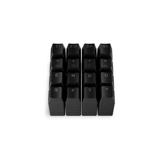 Капачки за механична клавиатура ENDORFY - 124 бр PBT - Черно