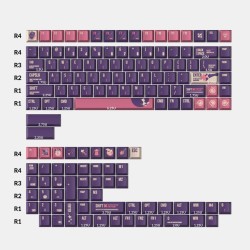 Капачки за механична клавиатура Keychron Cherry Profile Dye-Sub PBT Full Keycap Set - Lunar White