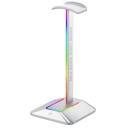 Поставка за слушалки FragON 2U RGB - Бял Поставка за слушалки FragON 2U RGB - Бял