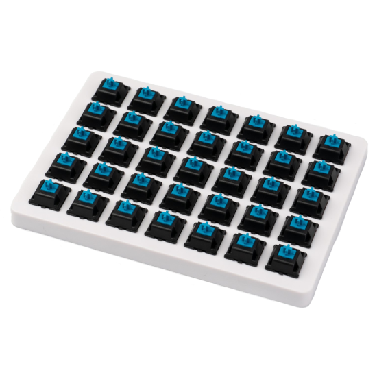 Суичове за механична клавиатура Keychron Cherry MX, Blue, Switch Set 35 броя