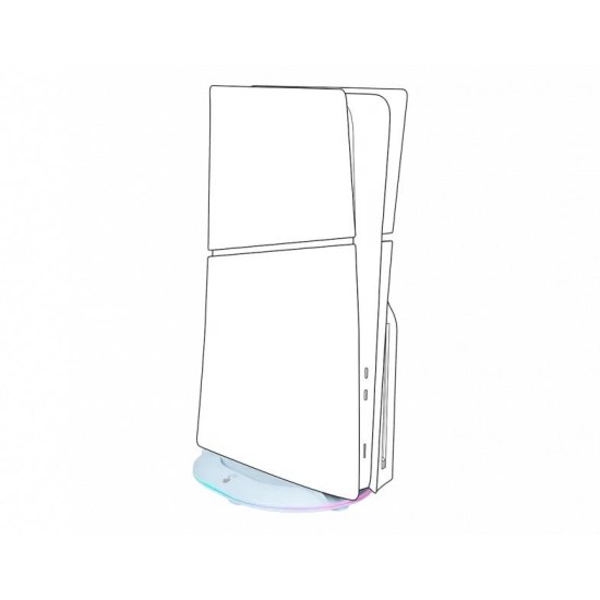 Вертикална поставка Nacon, За конзола с хъб PS5 Slim Вертикална поставка Nacon, За конзола с хъб PS5 Slim