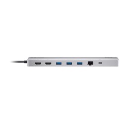 ATEN Докинг 11-in-1 USB-C Multiport Dock + Power Pass-Through, 2 x HDMI, LAN,3.5mm, USB-C, SD Card , microSD, 3 x USB 3.2 ATEN Докинг 11-in-1 USB-C Multiport Dock + Power Pass-Through, 2 x HDMI, LAN,3.5mm, USB-C, SD Card , microSD, 3 x USB 3.2