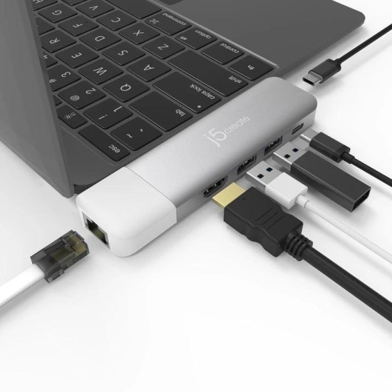 Докинг станция j5create JCD389, 11 в 1, за MacBook, MacBook Pro, MacBook Air