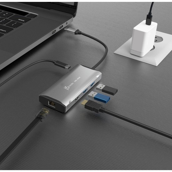 Докинг станция j5create JCD392 100W, USB-C, 10Gbps, 4K60