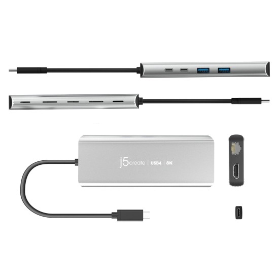 Докинг станция j5create JCD403, USB4, Multi-port хъб, Gigabit Ethernet