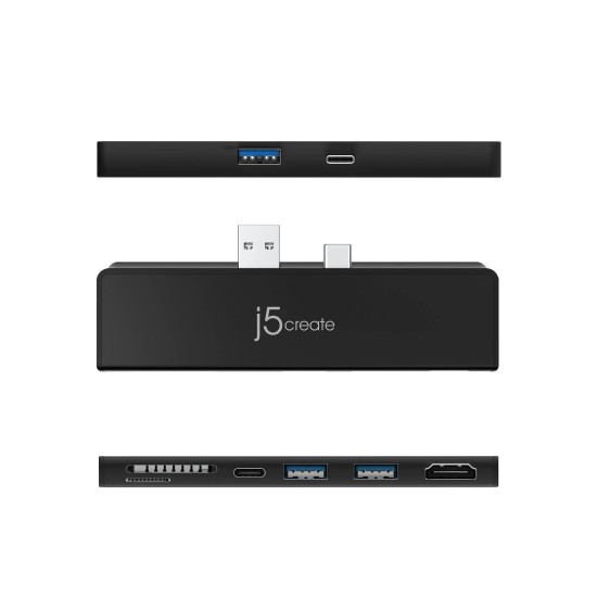 Докинг станция j5create LTRADRIVEMINIDOCK JCD324, За Surface Pro 7